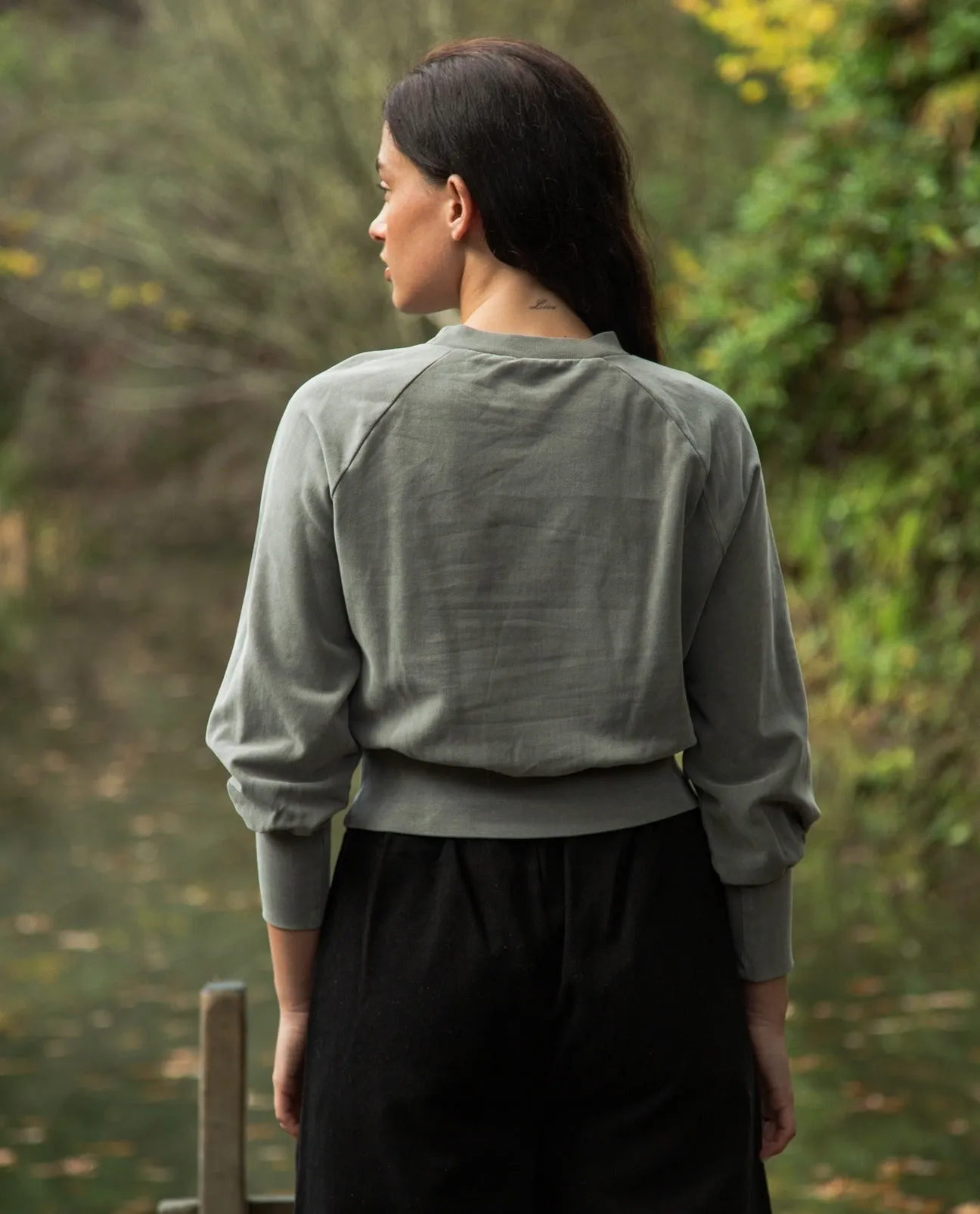 Alder Organic Cotton Sweatshirt in Slate Mineral Dye