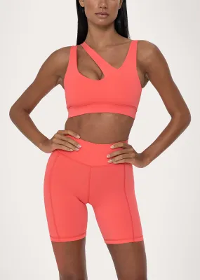 Birthday Asymmetric Bra Coral FINAL SALE