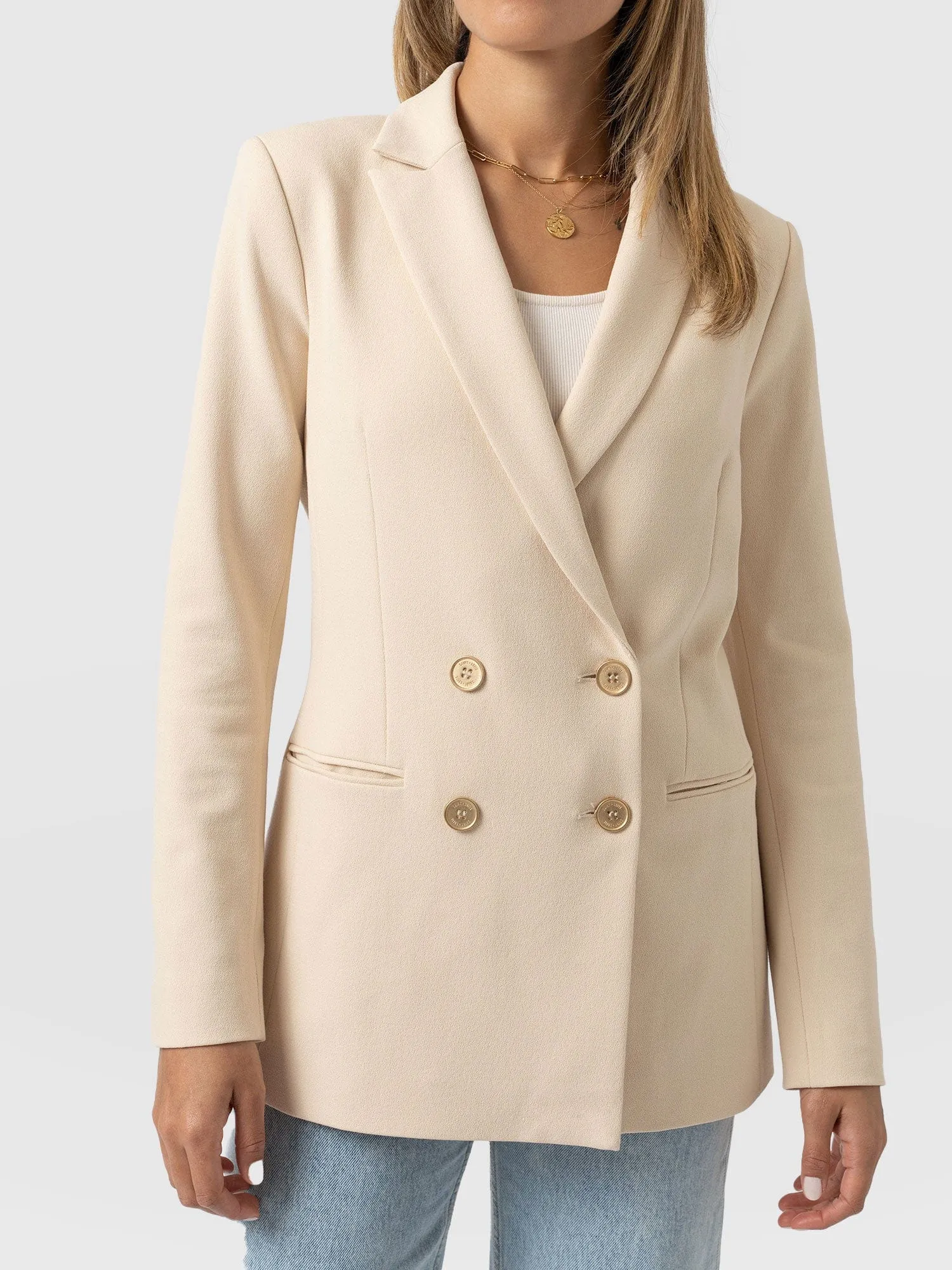 Cambridge Blazer Crepe - Beige