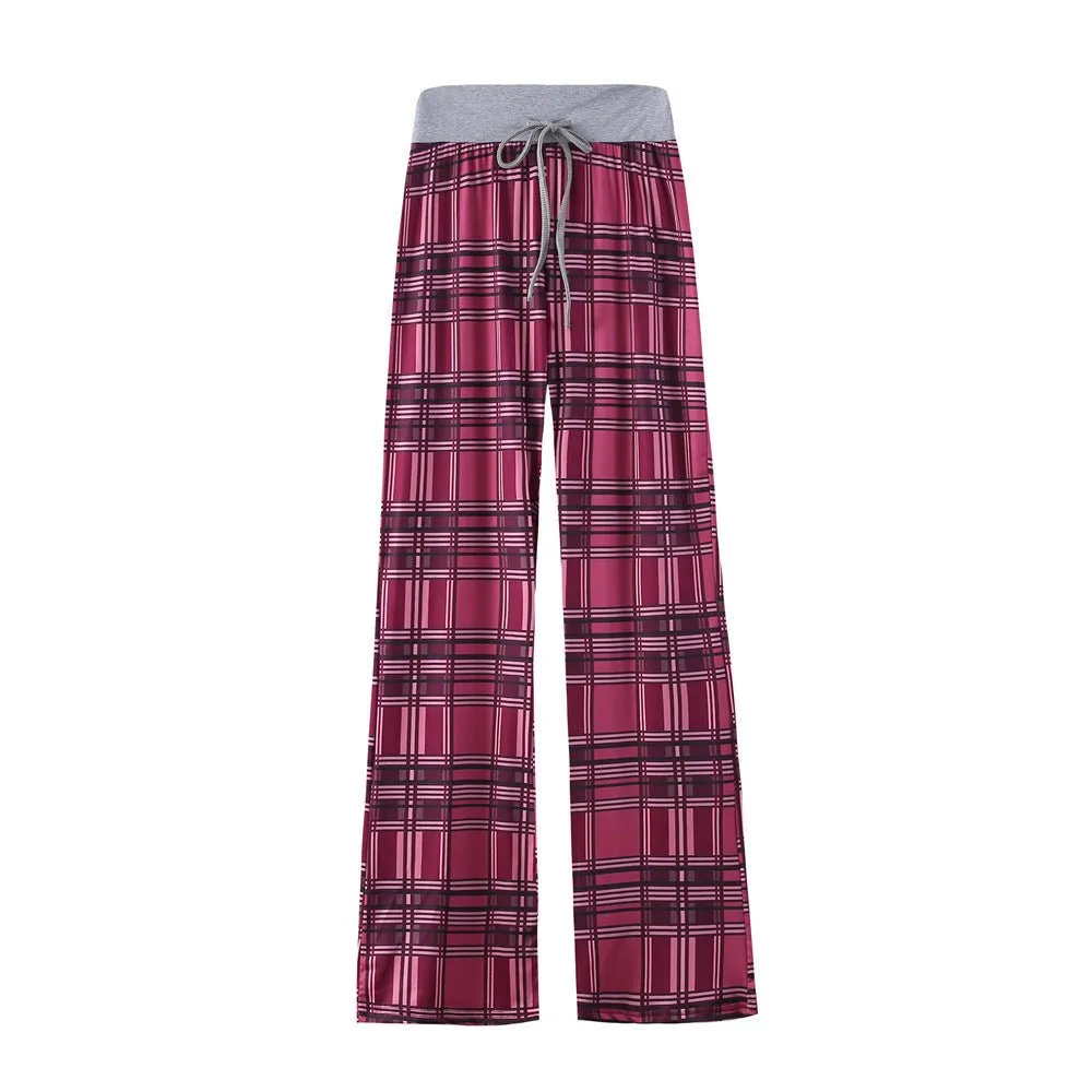 Casual Drawstring Elastic Lounge Pajama Pants