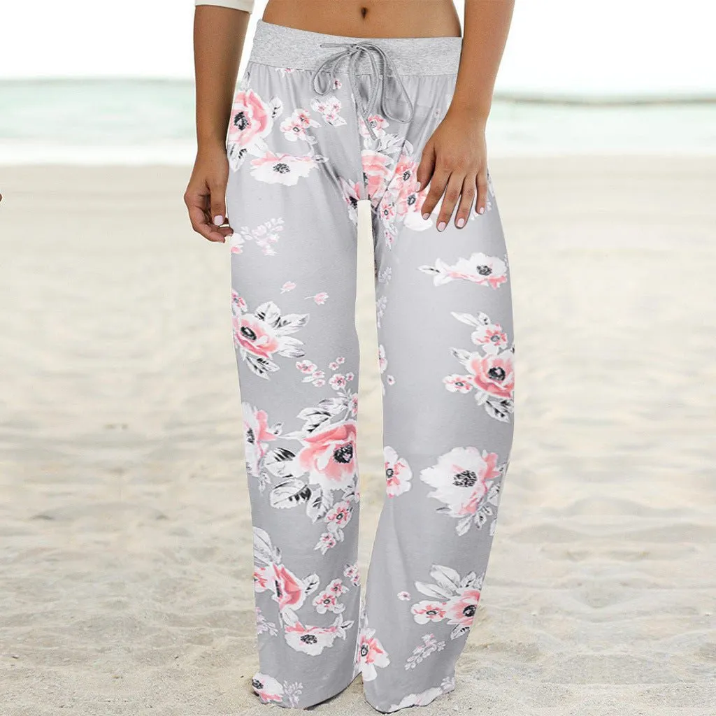 Casual Drawstring Elastic Lounge Pajama Pants