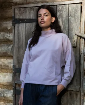 Charlie Organic Cotton Sweatshirt in Lavender