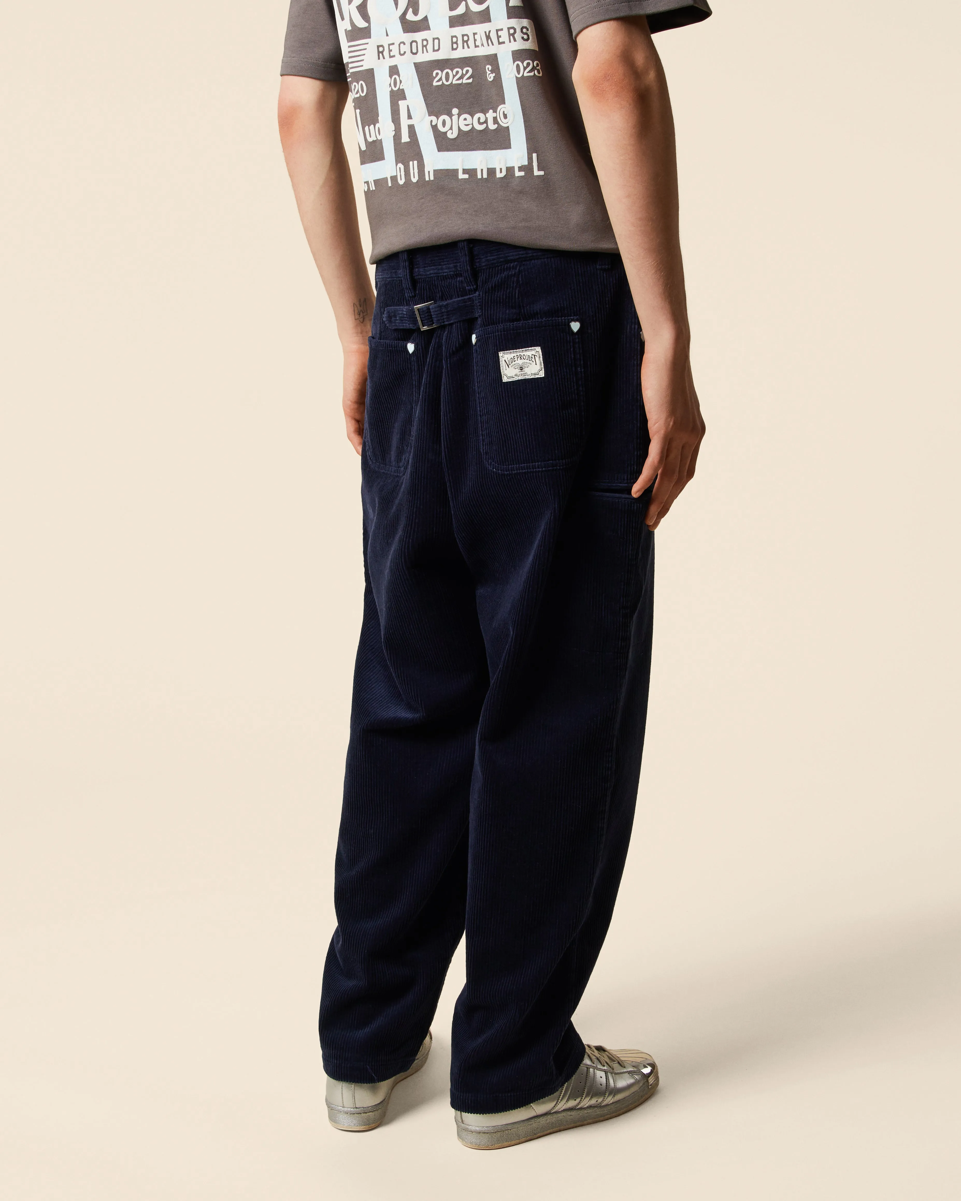 CINTO CORDUROY PANTS NAVY