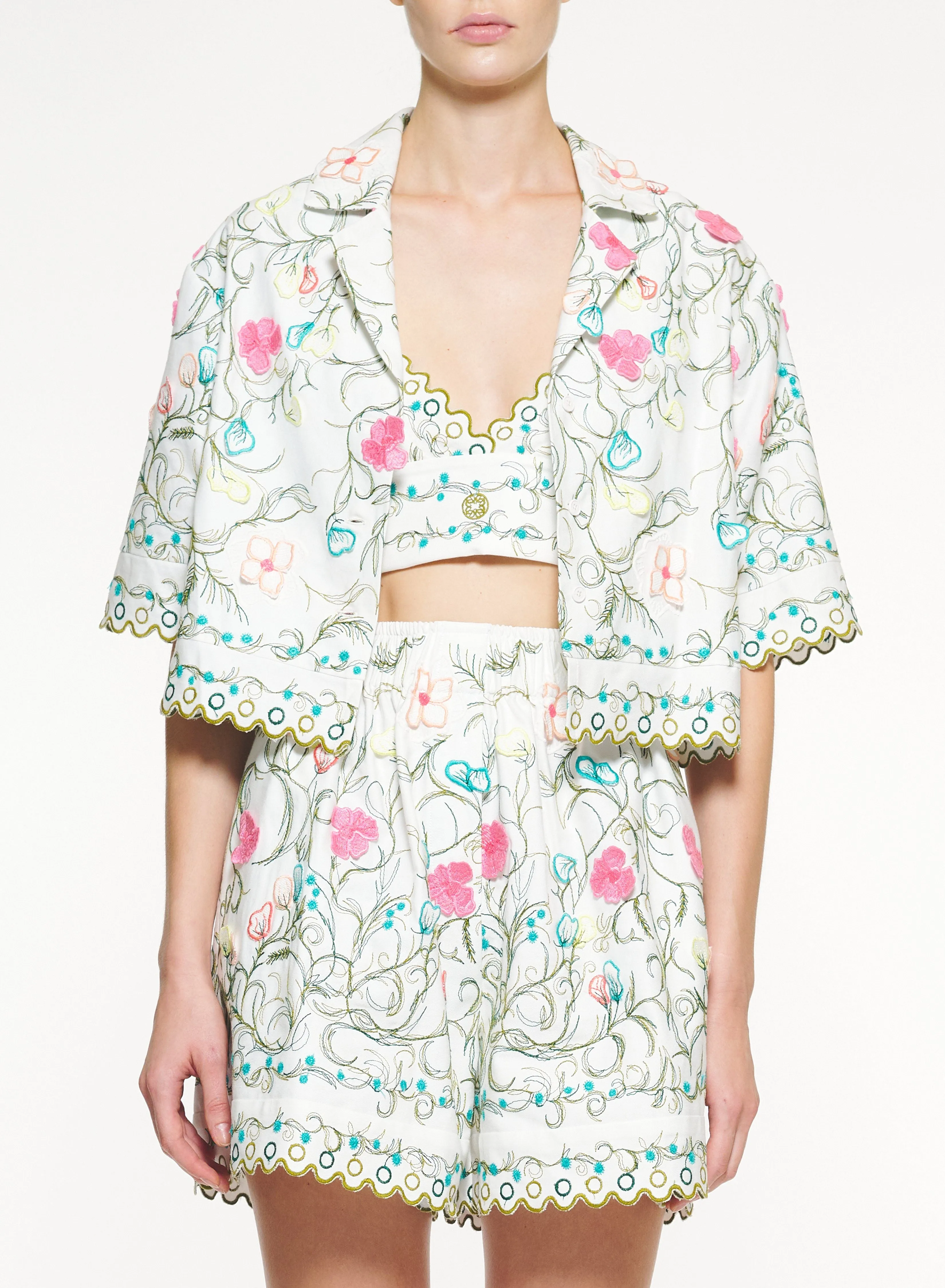 Cotton Embroidered Garden Jacket