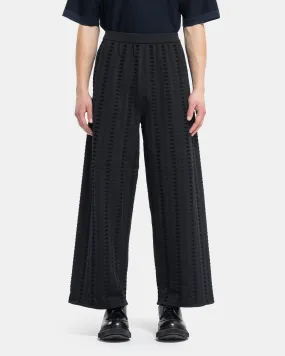 Façade Cupro Straight Pants in Black