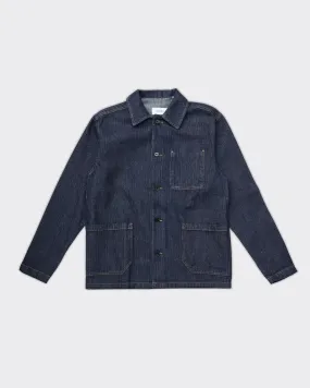 Giacca Hugh Denim Stripe Overshirt 2.0 Dark Navy