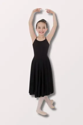 Girls Character Dance Below-The-Knee Circle Skirt - Black