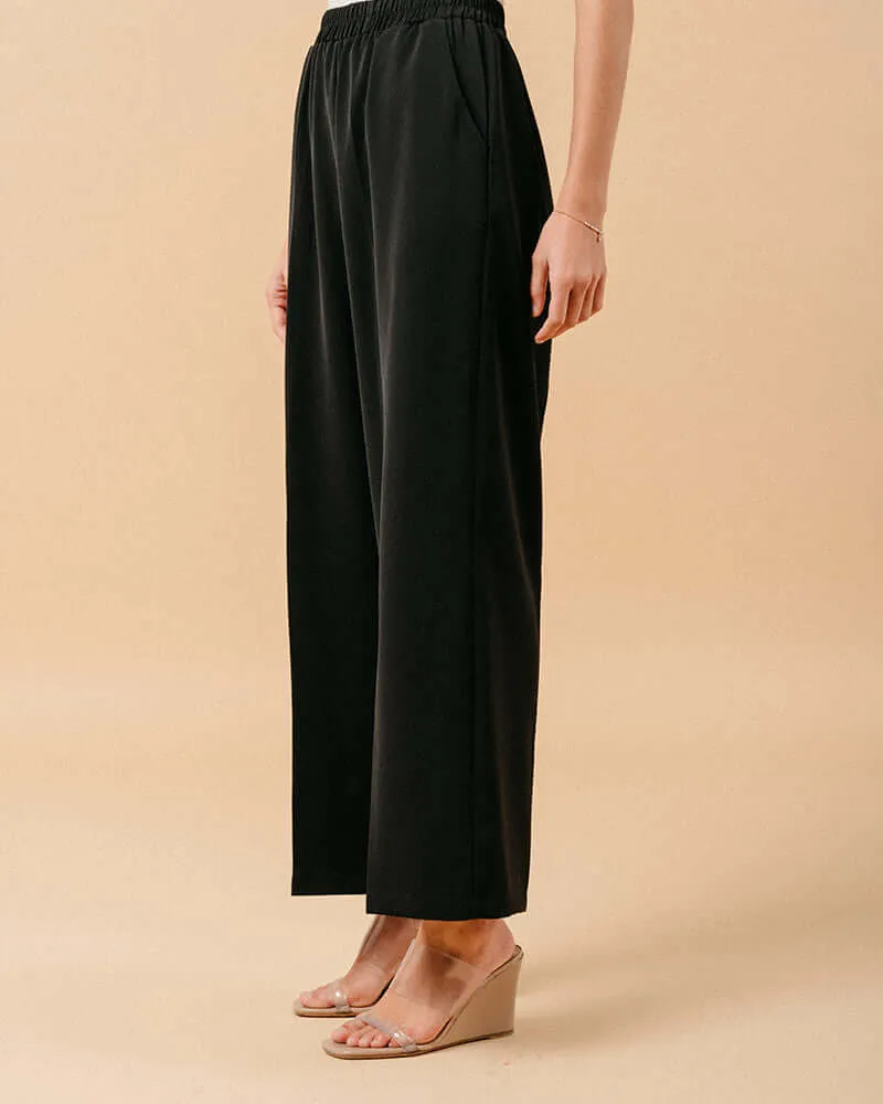 Grace & Mila - Match Noir Wide Trouser