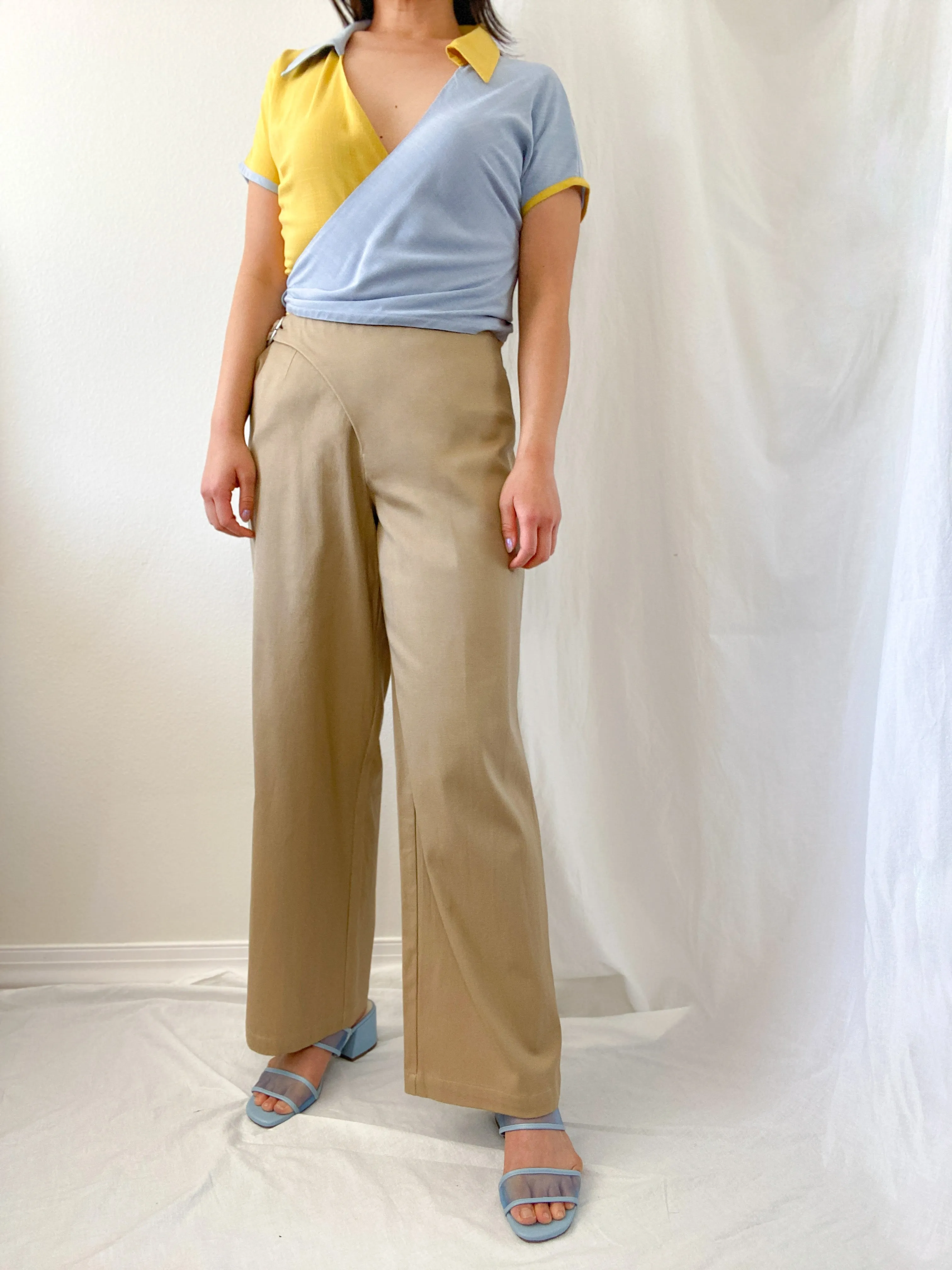 HEART BUCKLE PANTS ~ SANDSTONE