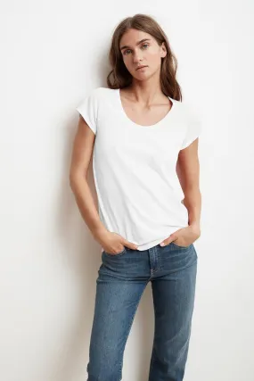 KATIE CITY SLUB SCOOP TEE