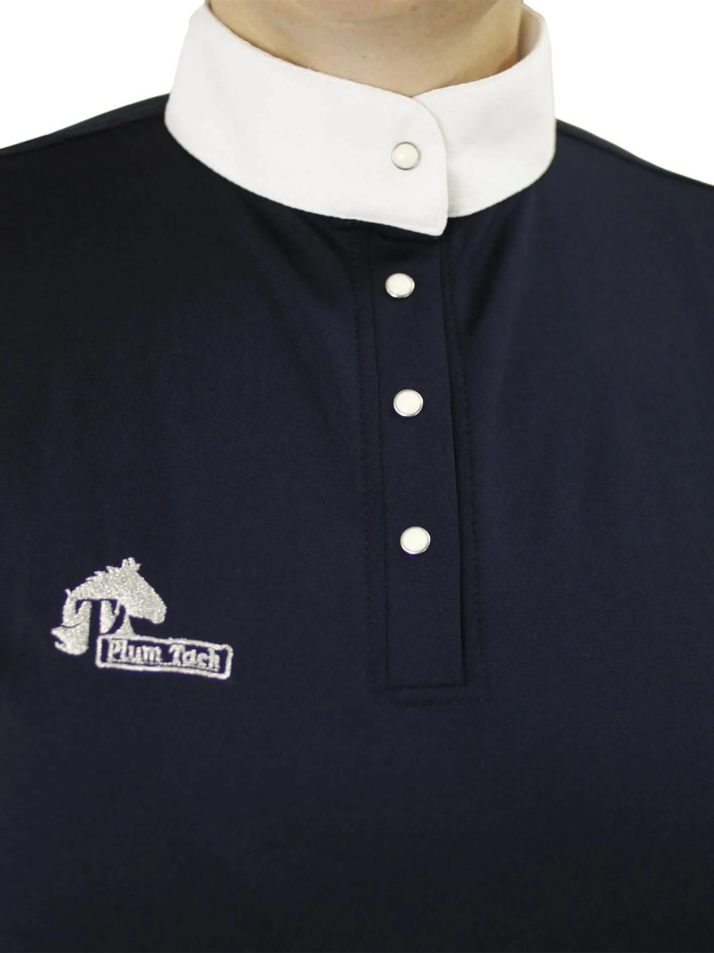 Ladies cool show shirt - Navy & white