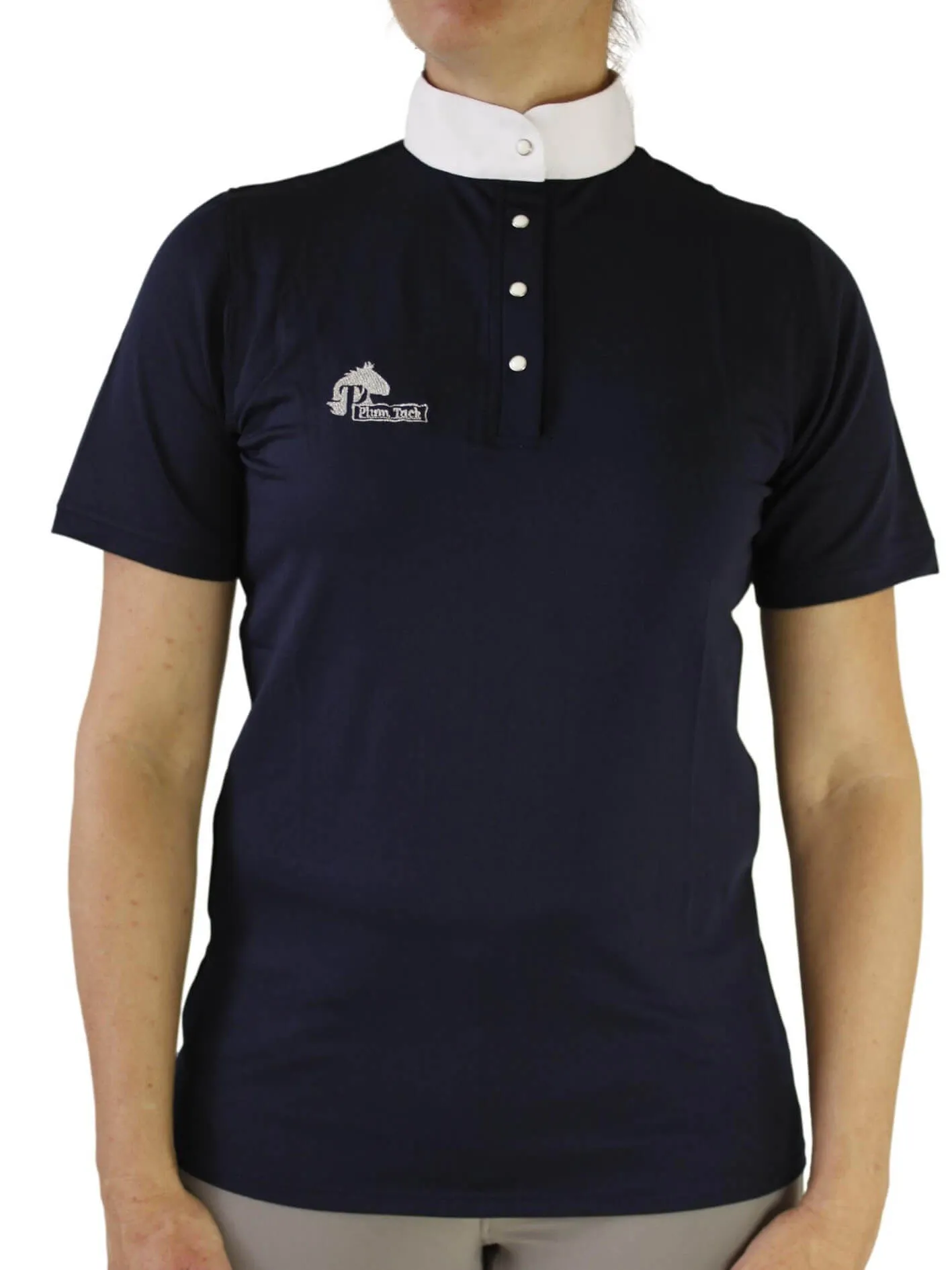 Ladies cool show shirt - Navy & white