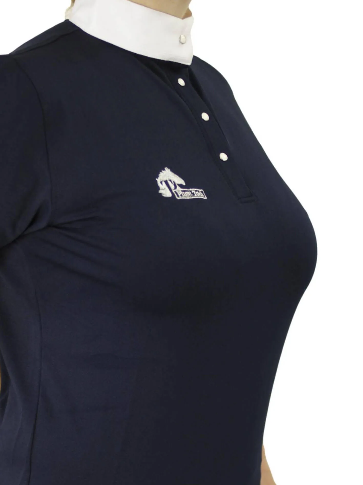 Ladies cool show shirt - Navy & white