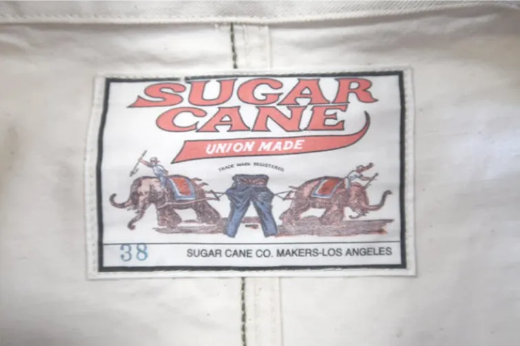 Sugar Cane, 1920's Work Coat, Natural White