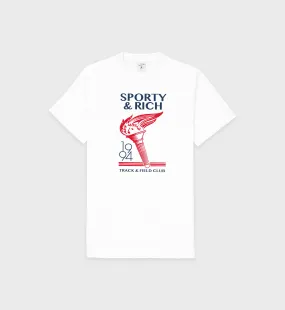 Torch T-Shirt - White/Sports Red/Navy