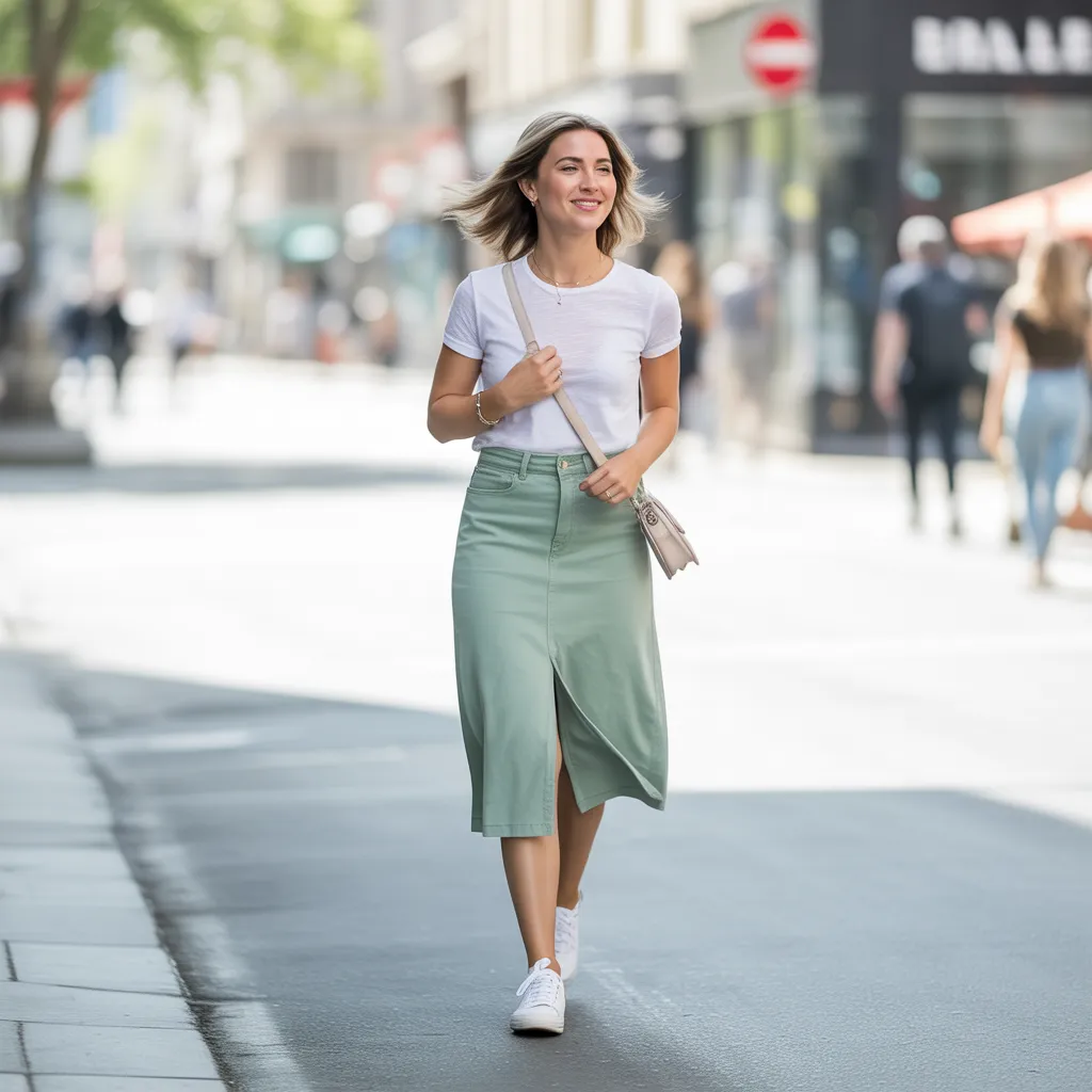 Denim Skirt Balance