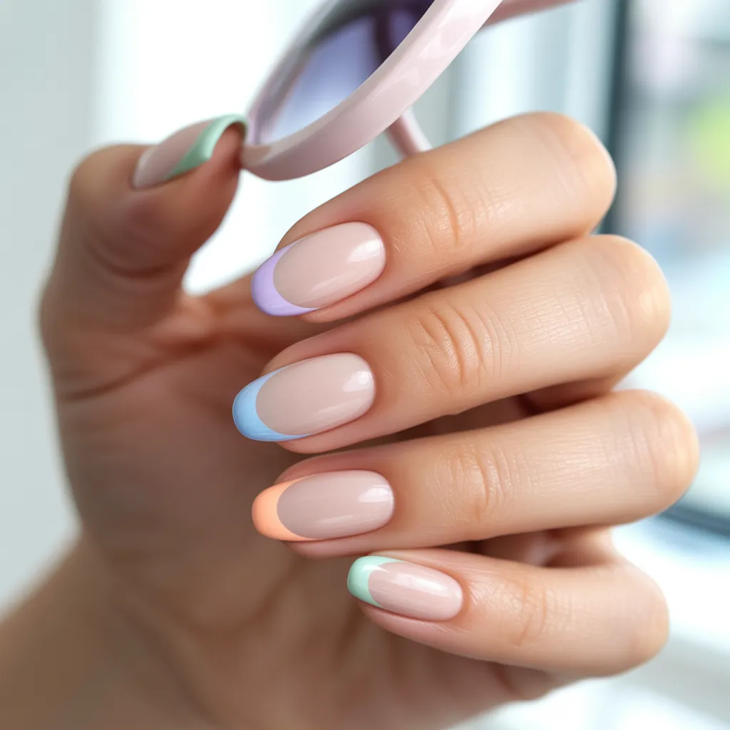Pastel French Tips