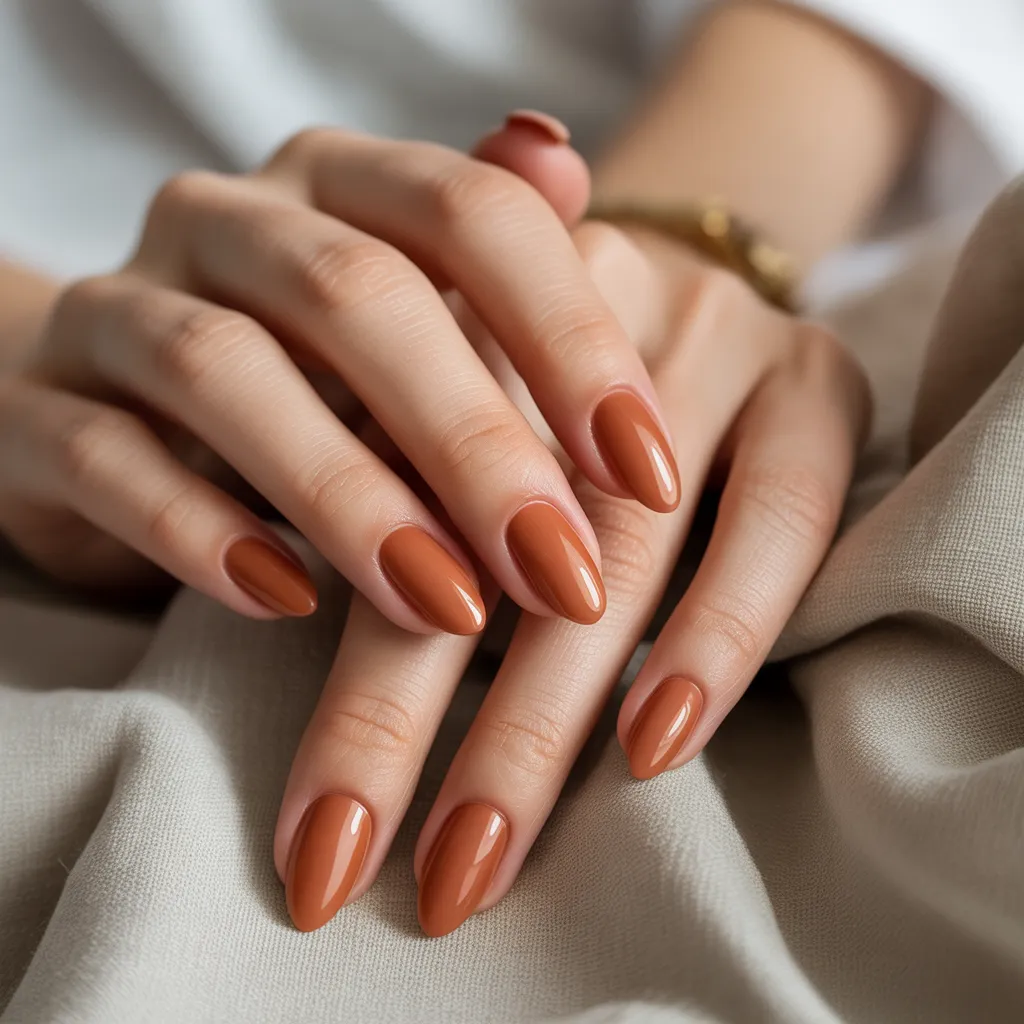 Terracotta Matte Nails