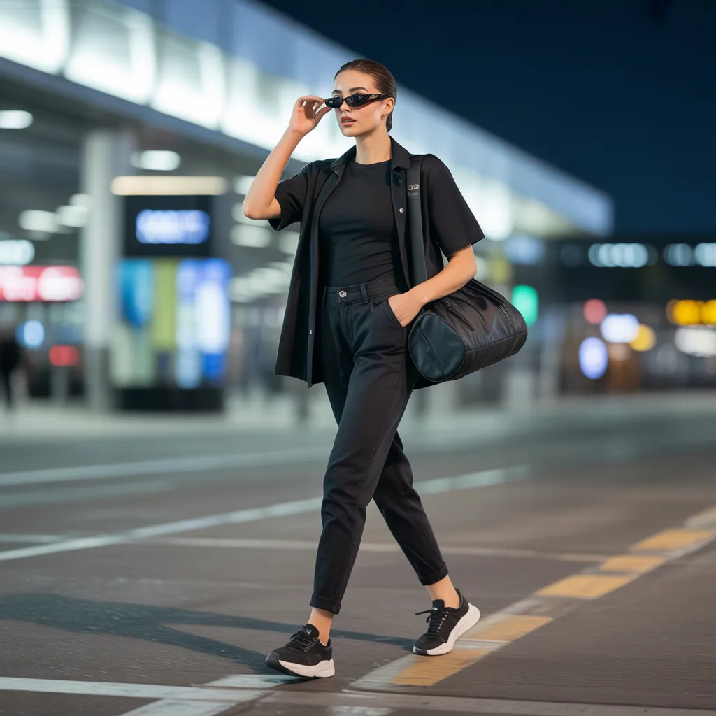 Sleek All-Black Look
