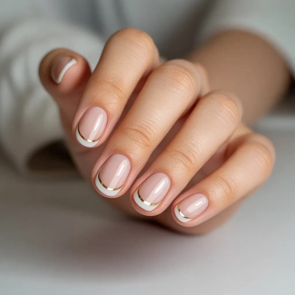 Reverse French Nails