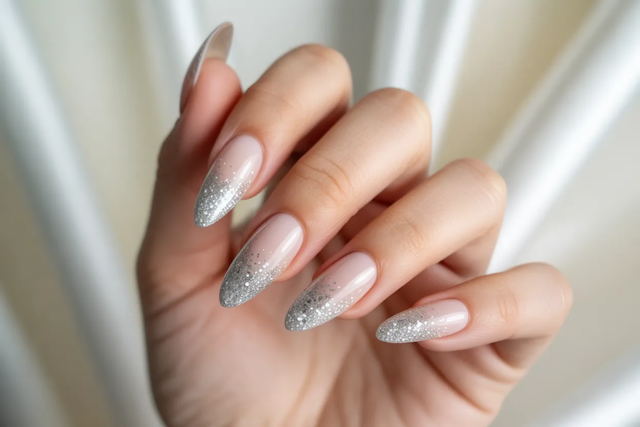 Silver Glitter Fade
