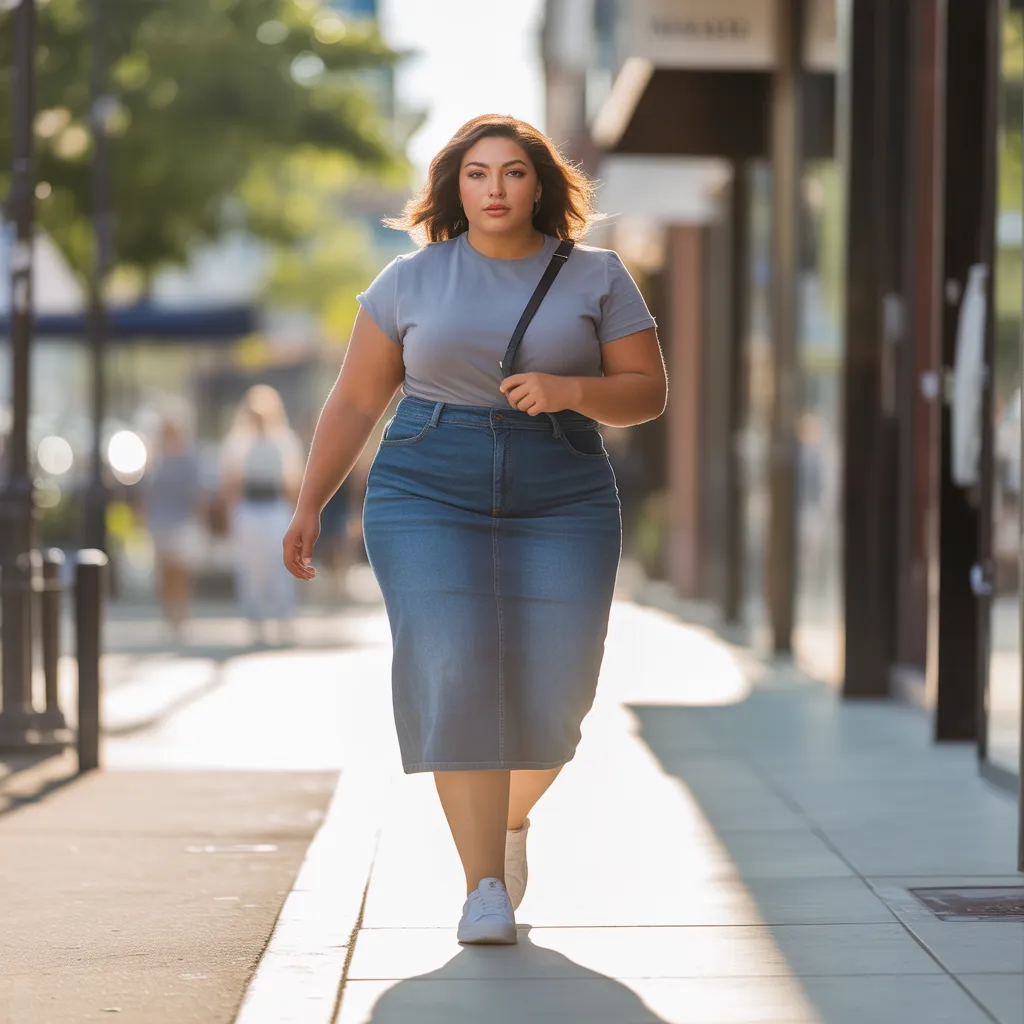 Denim Skirt Fit
