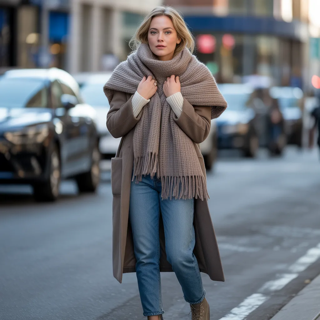 Chunky Scarf Focus