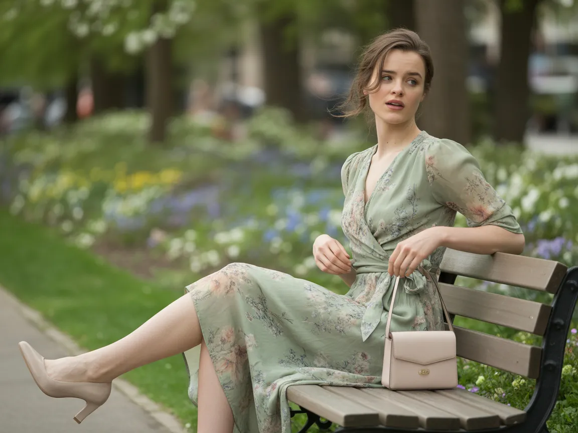 Floral Wrap Dress