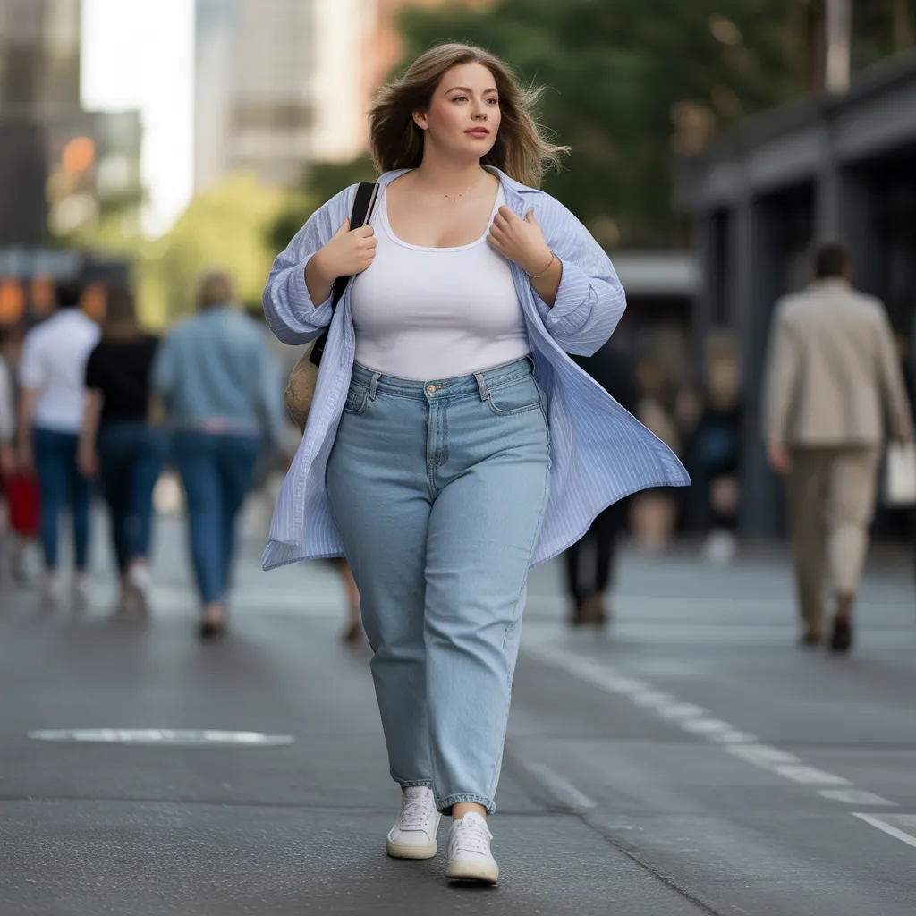 Relaxed Denim Layers