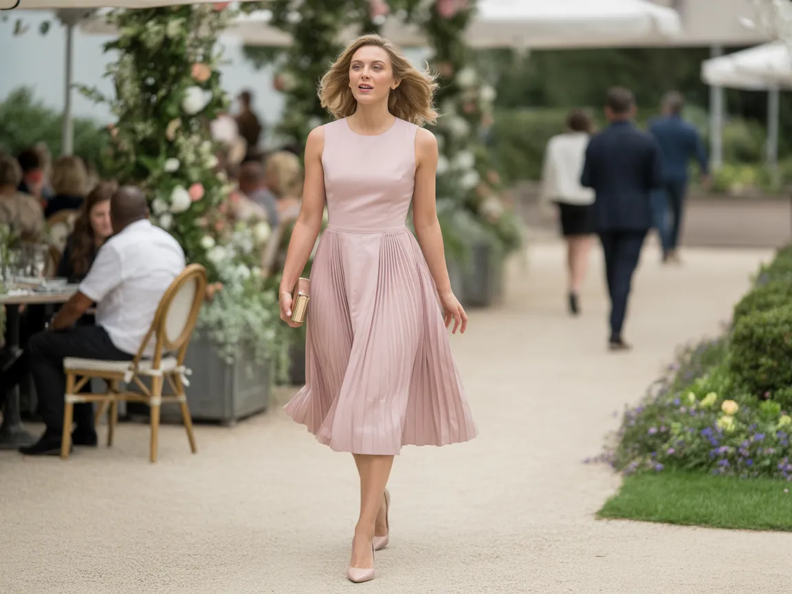Soft Pink Midi