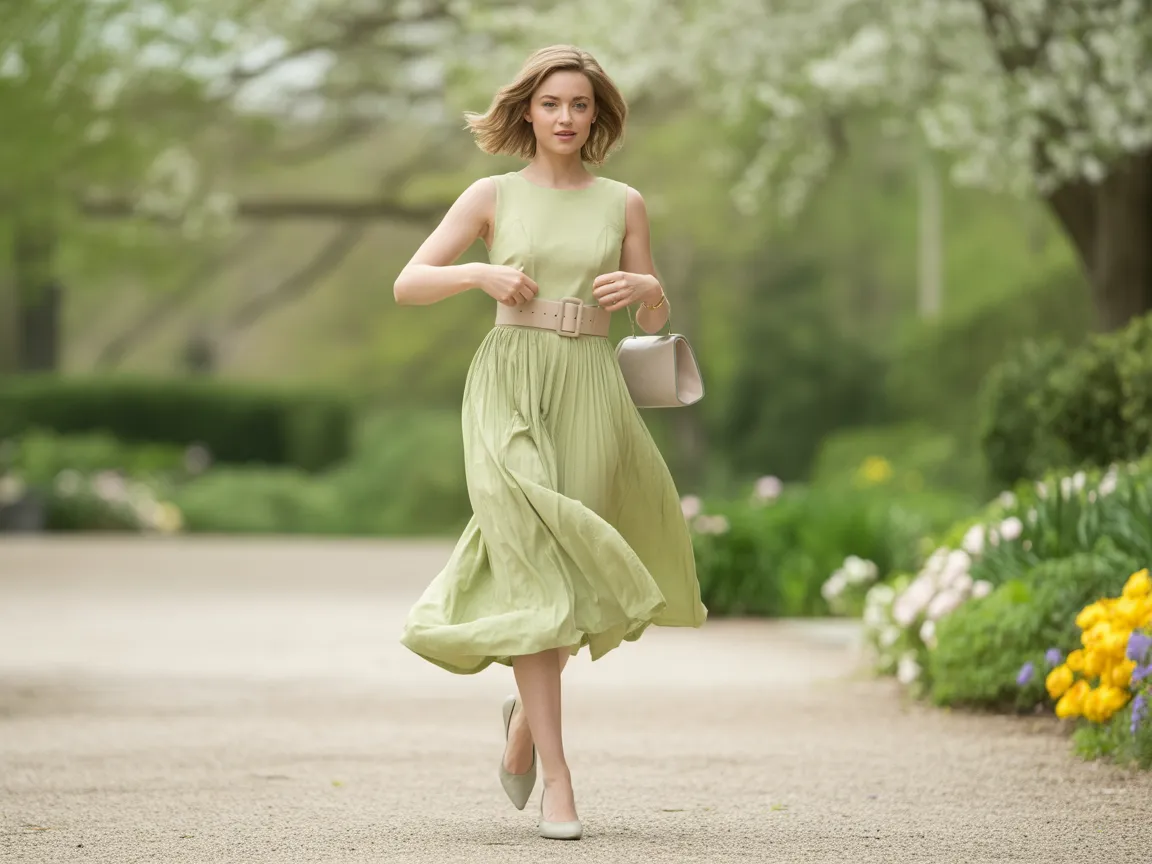Belted Midi Dress
