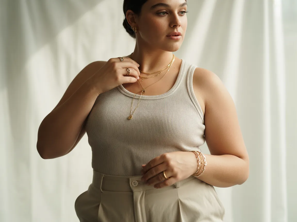 Layered Jewelry Focus