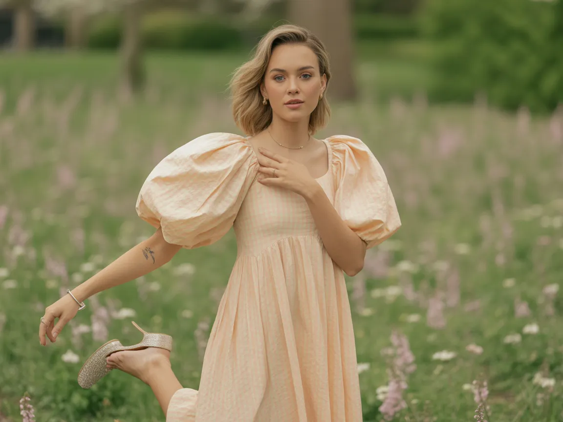 Puff Sleeve Dress