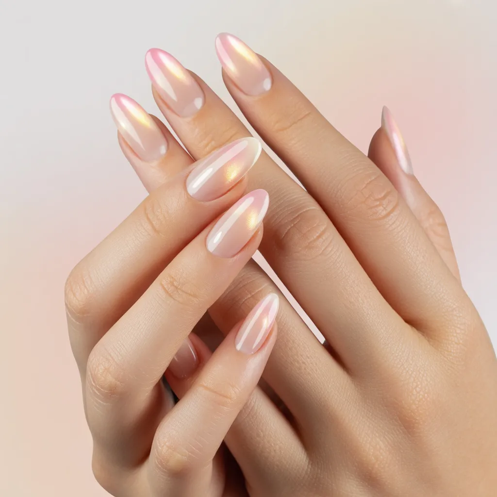 Blush Aura Nails