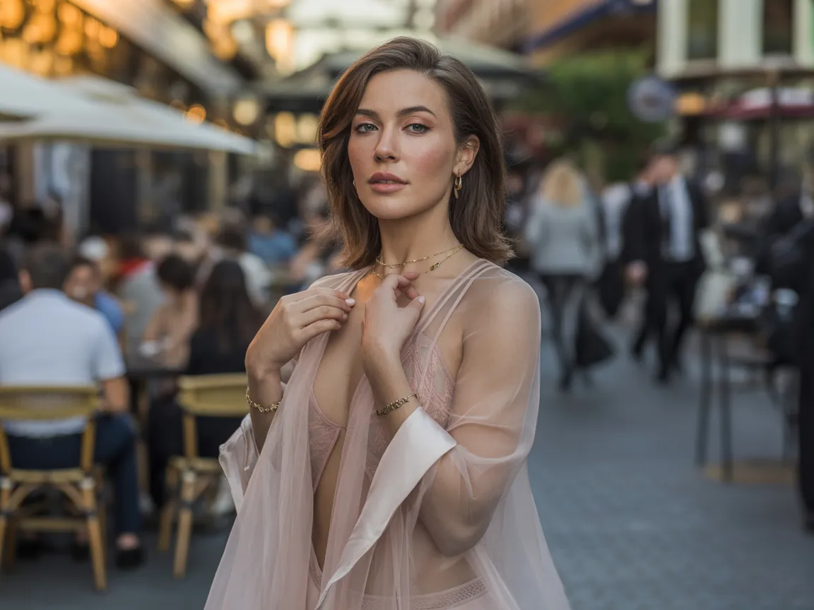 Sheer Layered Dress