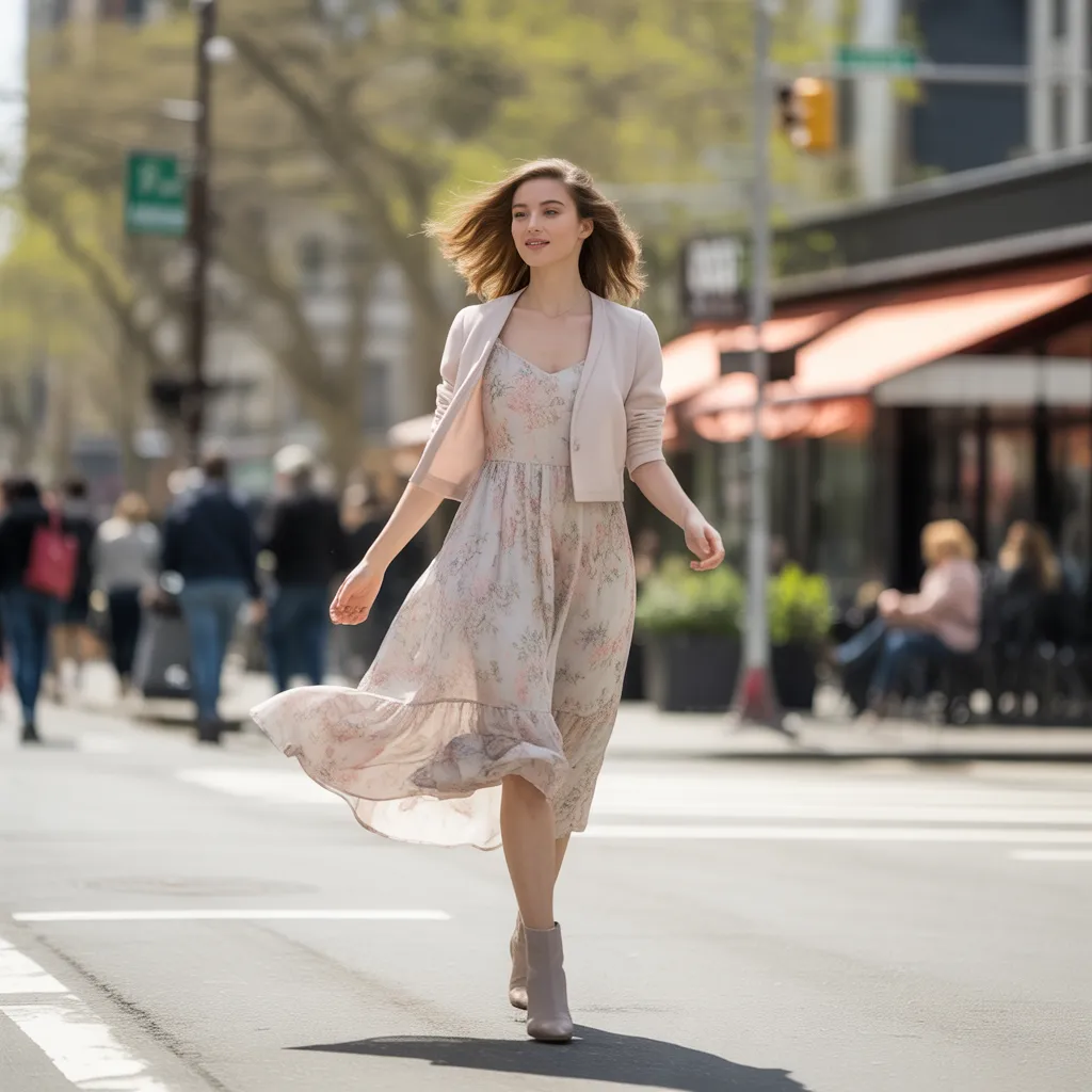 Flowing Midi Dress