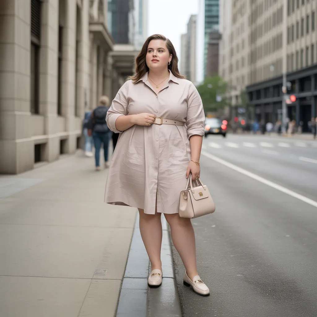 Belted Shirt Dress