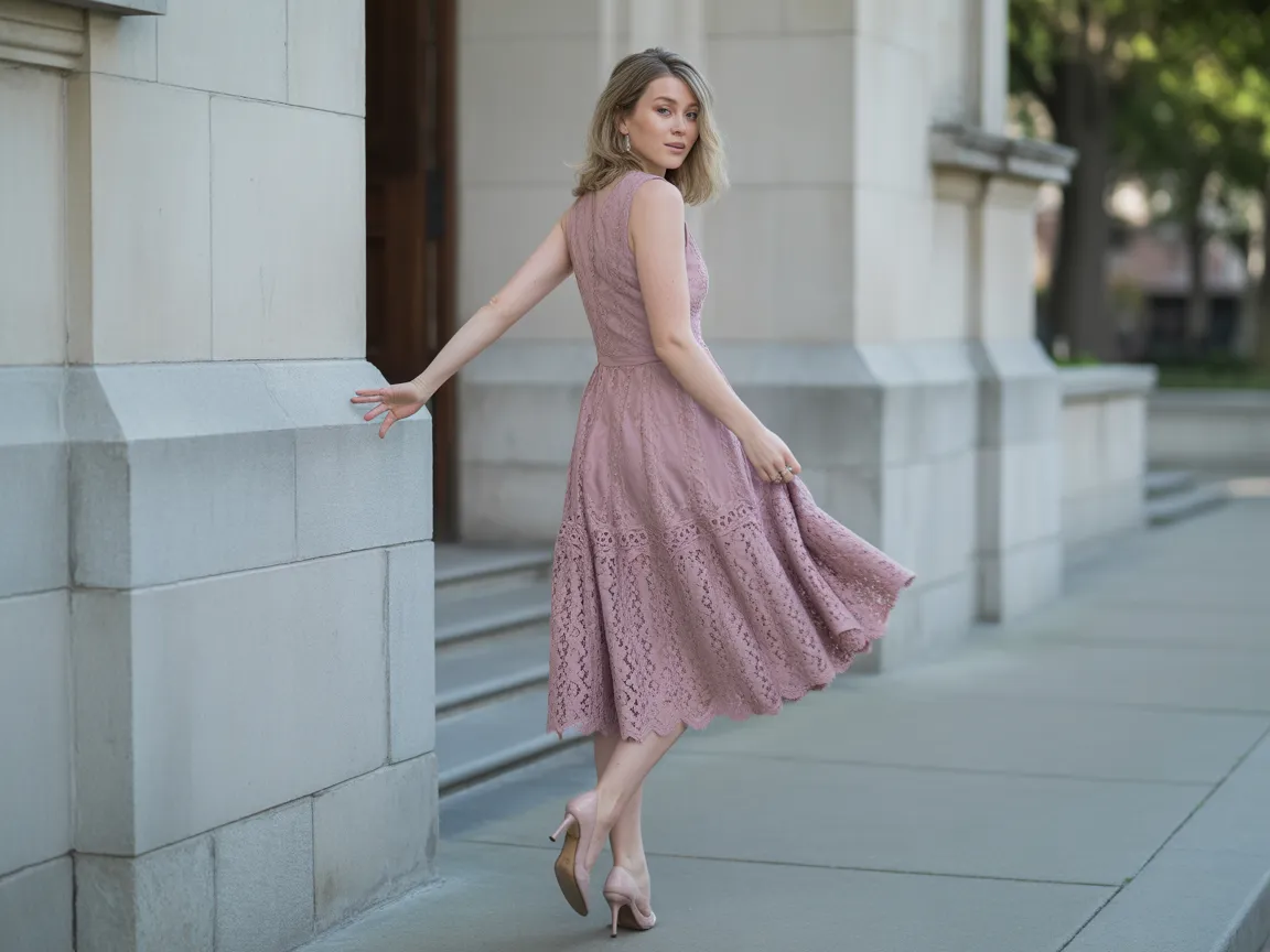 Lavender Lace Dress