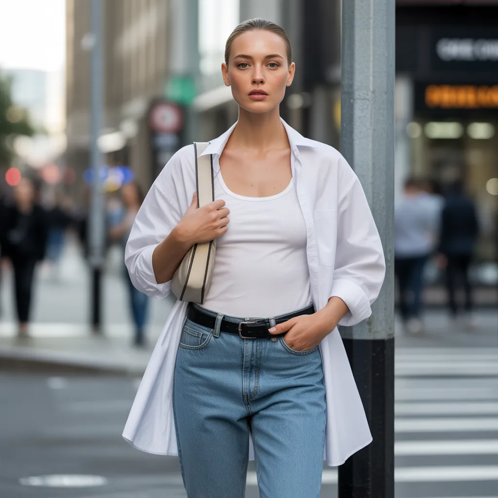 White Shirt Layers