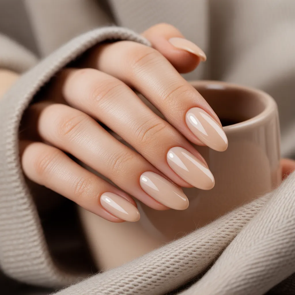 Creamy Latte Nails