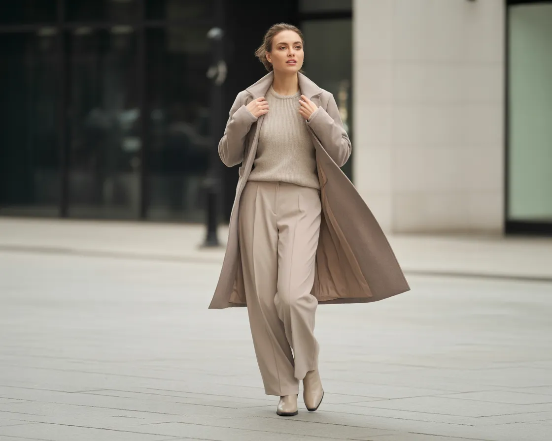 Beige Trouser Fit