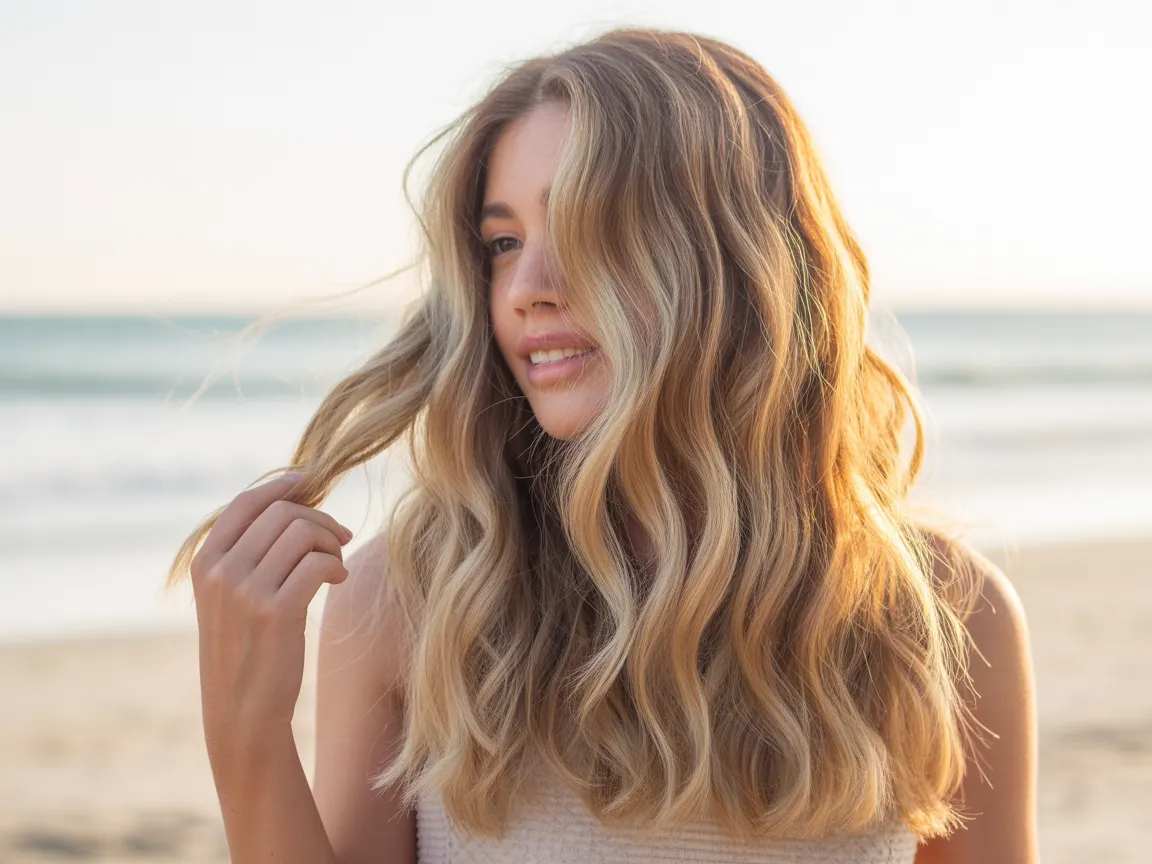 Golden Beach Waves