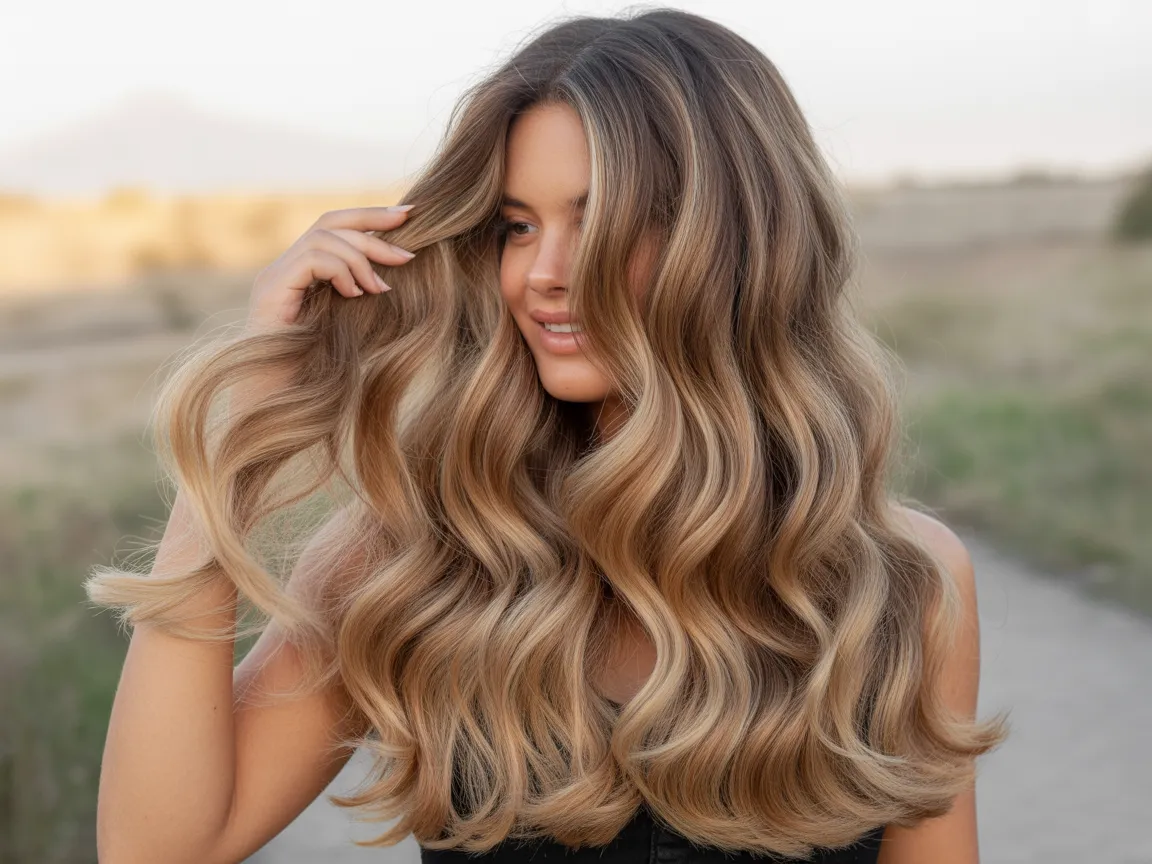 Honey Caramel Waves