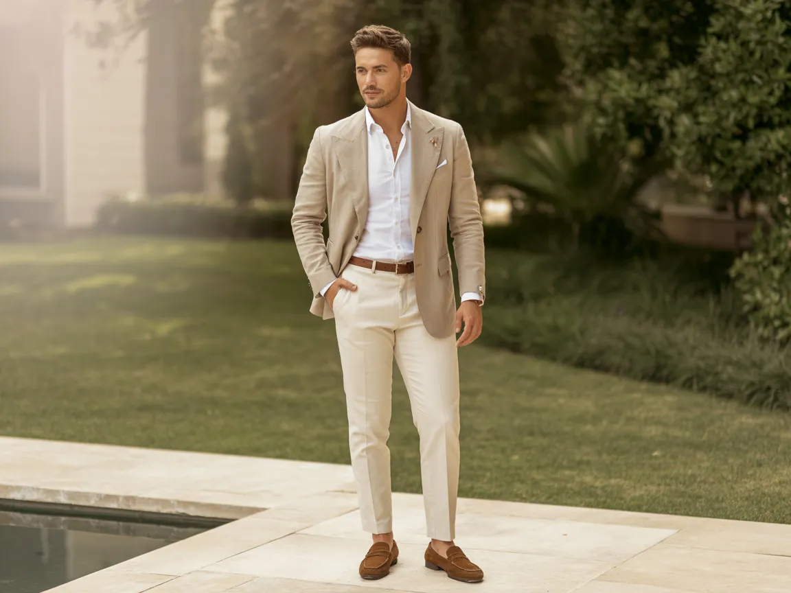 Linen Blazer Look