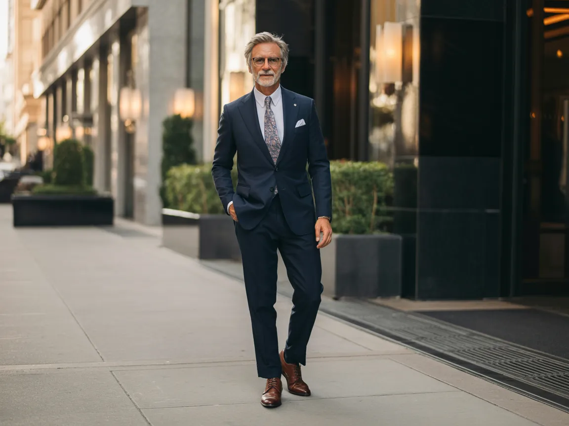 Navy Suit Elegance