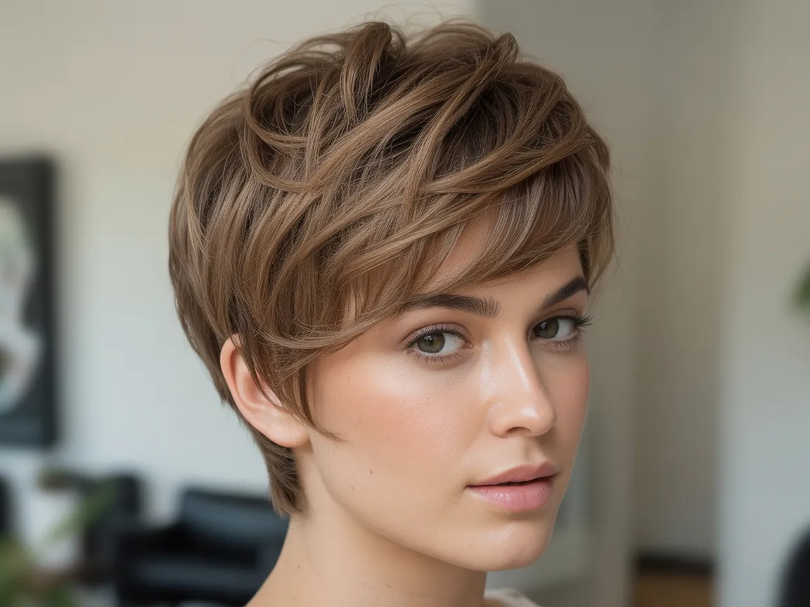 Textured Pixie Cut