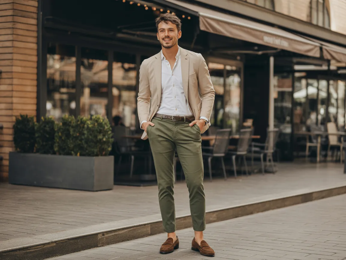 Olive Chino Outfit