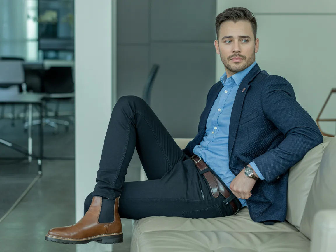 Dark Denim Office