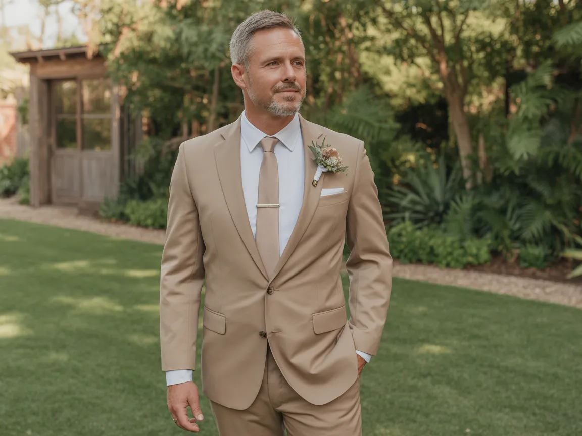 Elegant Tan Suit