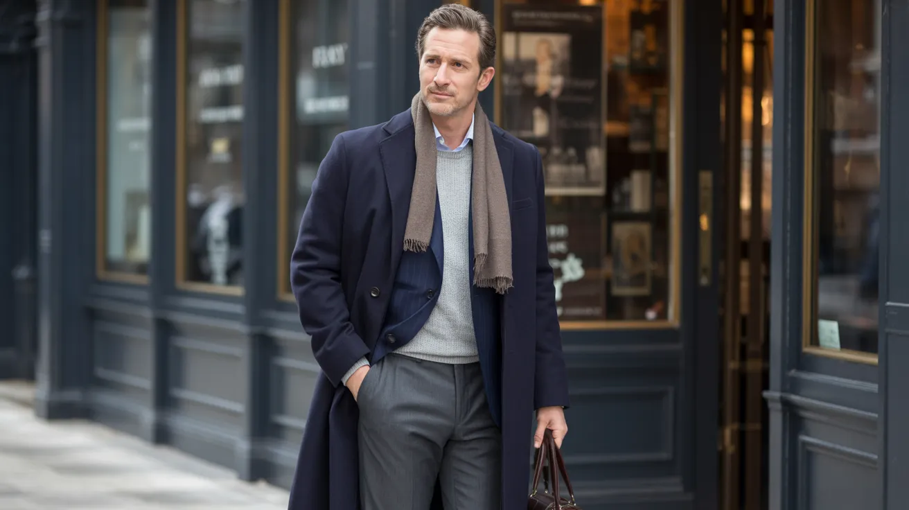 Navy Wool Sophistication